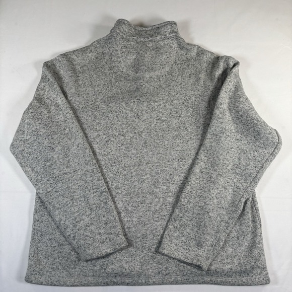 Mossy Oak Weathered Grey Quarter Zip Pullover Men's Size XL Long Sleeve Hunting - Picture 2 of 7